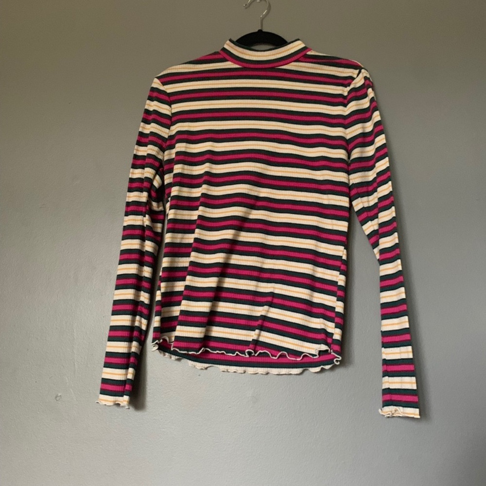 striped turtleneck